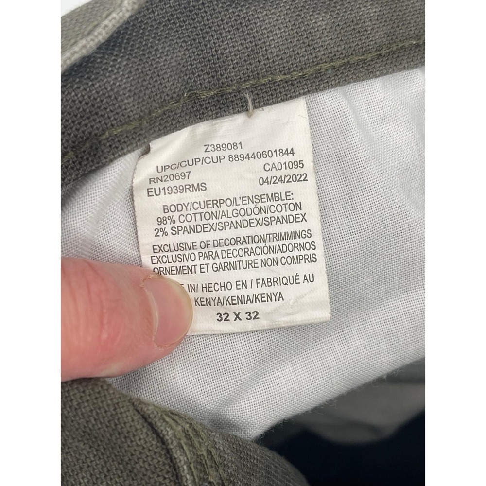 Men's Dickies Carpenter Pants Gray Distressed Workwear 32x32 Cotton - Picture 4 of 8
